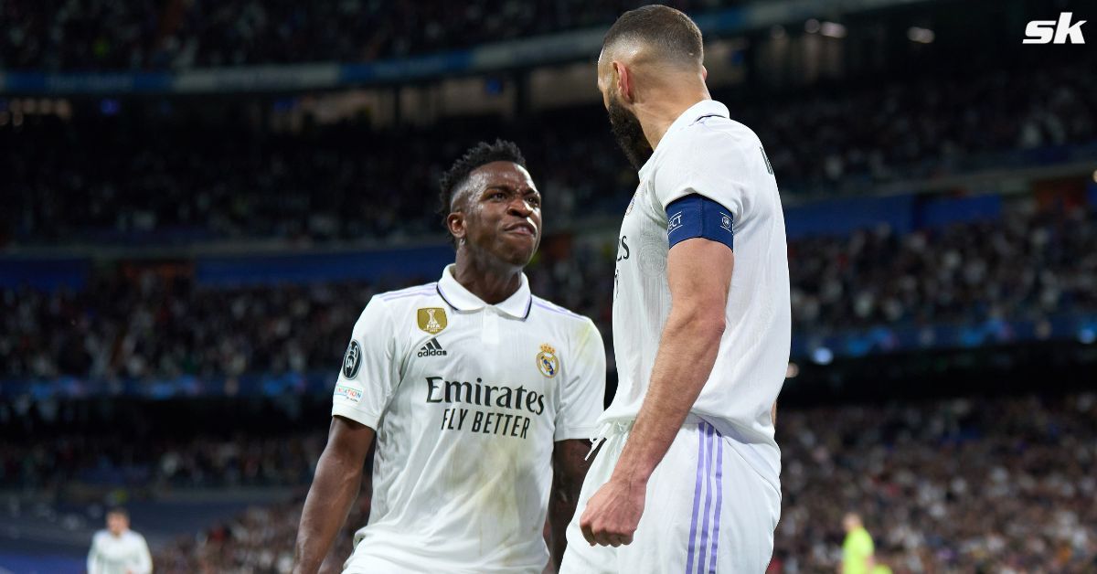 Vinicius says his goodbyes to Real Madrid legend Karim Benzema.