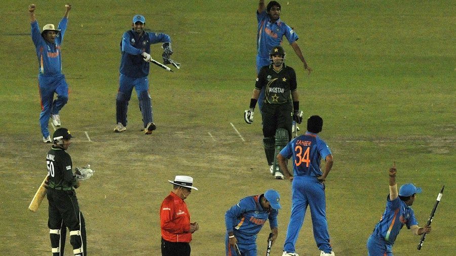 Scenes from India&#039;s win over Pakistan in the 2011 semi-final.