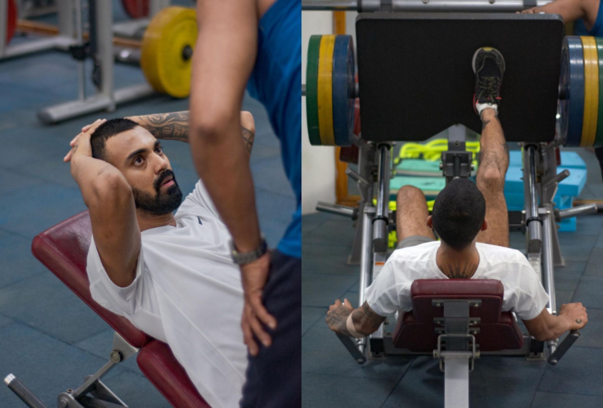 KL Rahul doing his rehabilitation at NCA. 