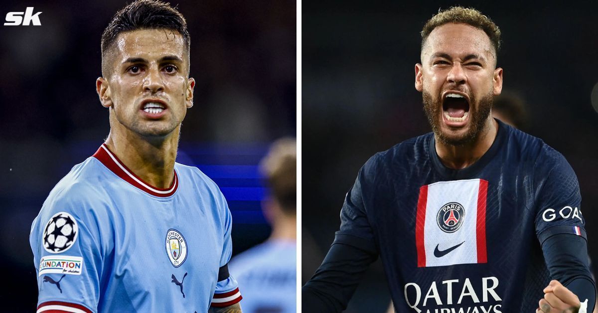 Joao Cancelo (left) and Neymar (right)