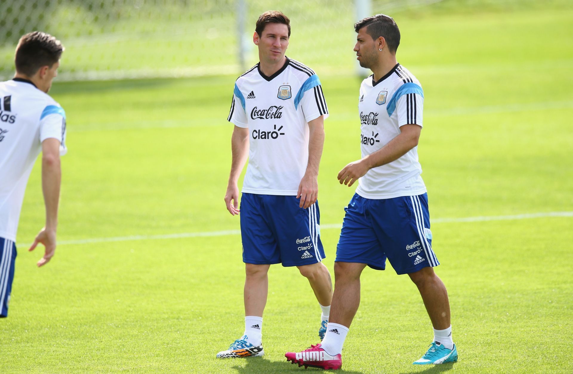 Aguero jokes that hell be joining Messi in the United States.