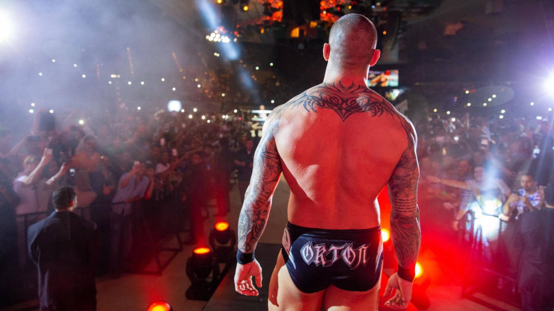 Randy Orton making an entrance. Image Credits: wwe.com 