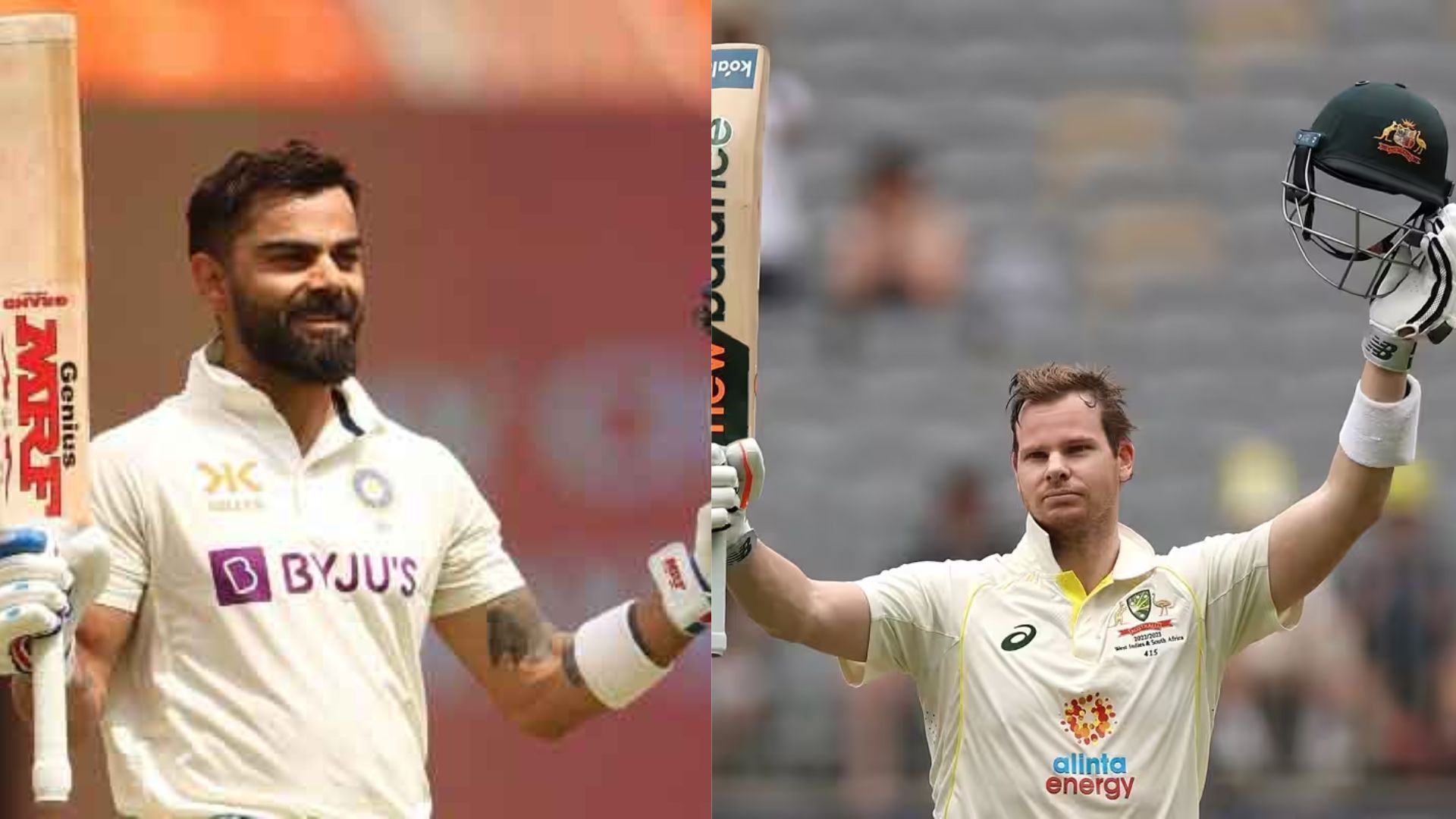 Virat Kohli (L) &amp; Steve Smith (P.C.:Twitter)