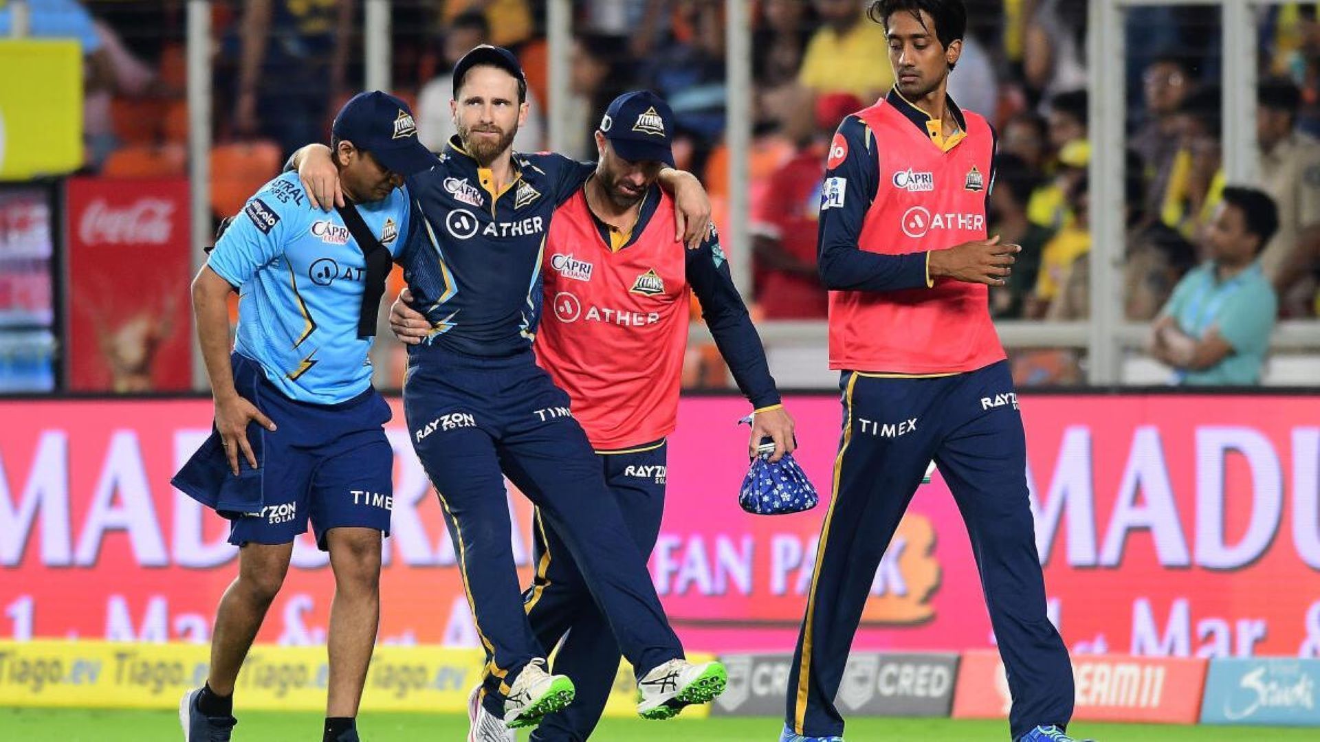 Kane Willamson suffered the injury when fielding in the 2023 IPL opener