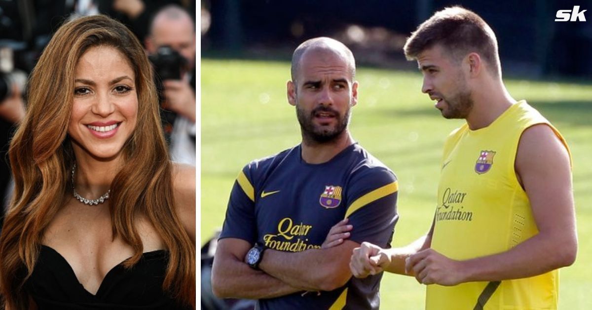 Barcelona legends Shakira and Pep Guardiola were reportedly not on best terms