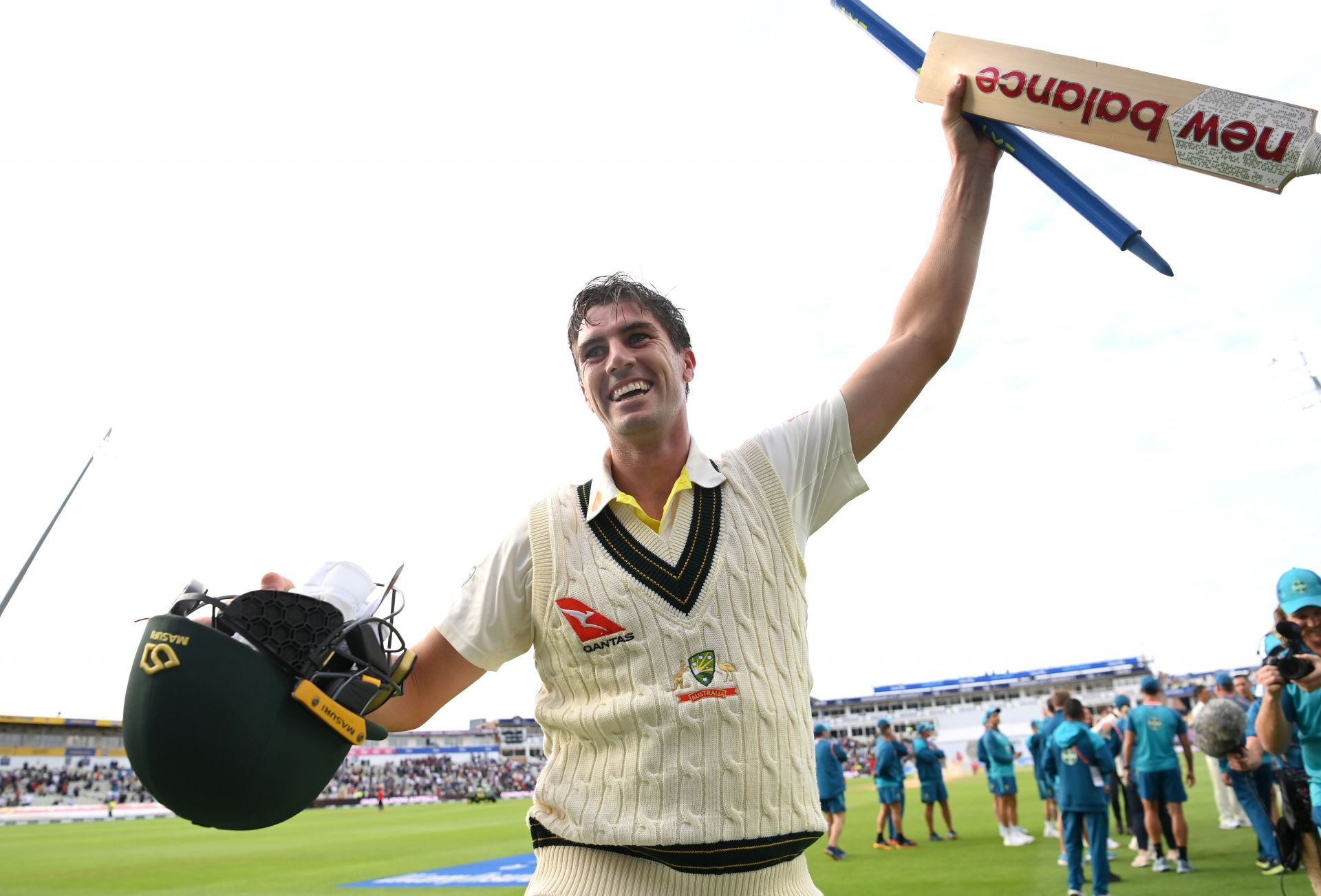 The smile on Pat Cummins' face at the end of the successful Edgbaston Test said it all!