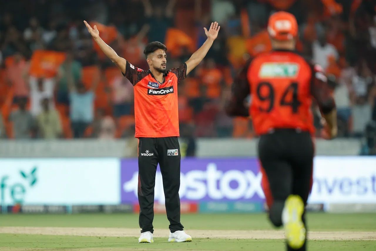 Umran Malik picked up five wickets at an economy of 10.85 in eight IPL 2023 games. [P/C: iplt20.com]