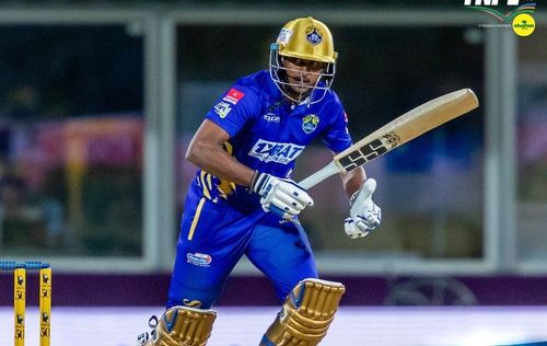 Sai Sudharsan in action for Lyca Kovai Kings (Image Courtesy: Twitter/TNPL)