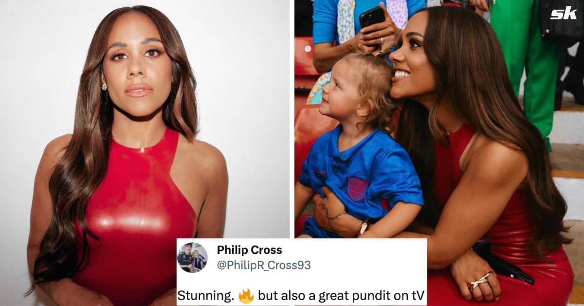 Alex Scott stunned fans with outfit 