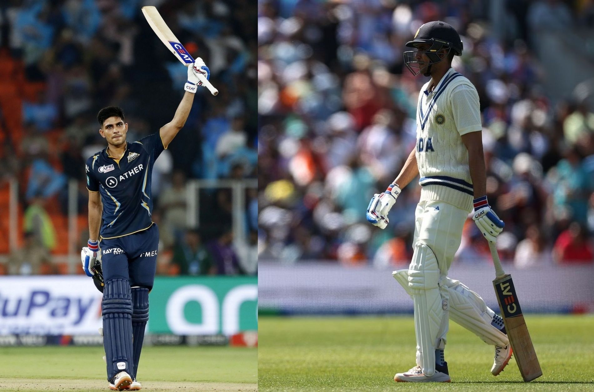 IPL 2023 Orange Cap Shubman Gill winner fell cheaply in both innings of the WTC final. (Pics: Getty Images)