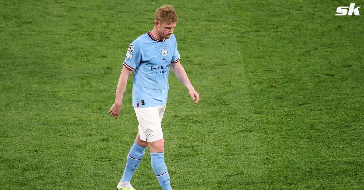 De Bruyne had to be subbed off in the Champions League final