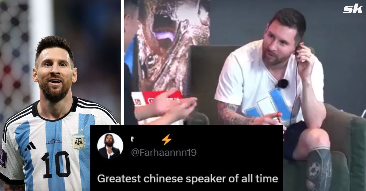 Lionel Messi was spotted trying to learn Mandarin
