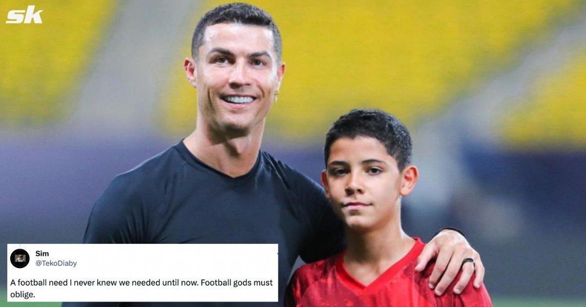 Fans react as Cristiano Ronaldo and Cristiano Junior