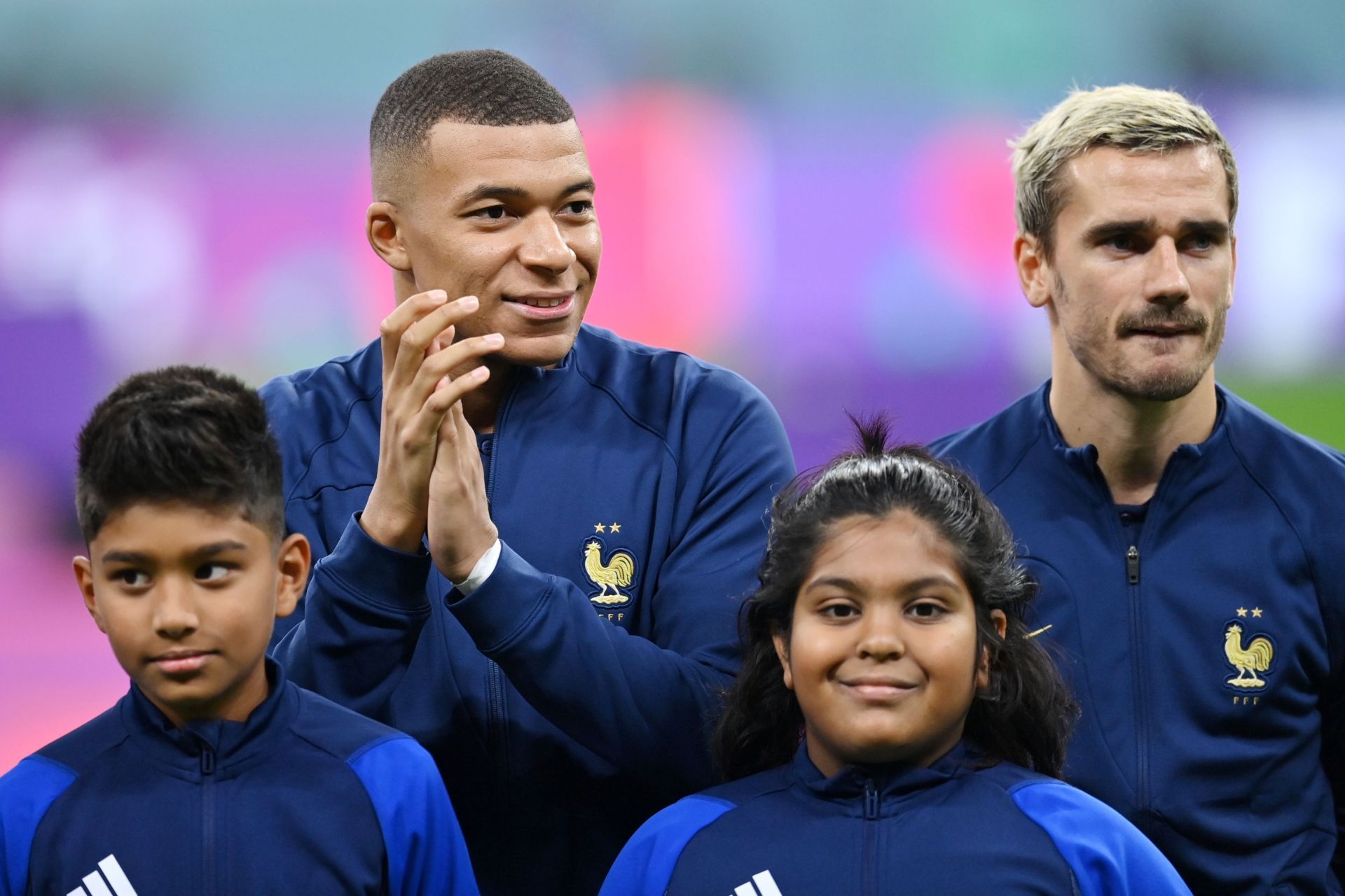 Kylian Mbappe is France&#039;s captain while Griezmann is vice-captain.