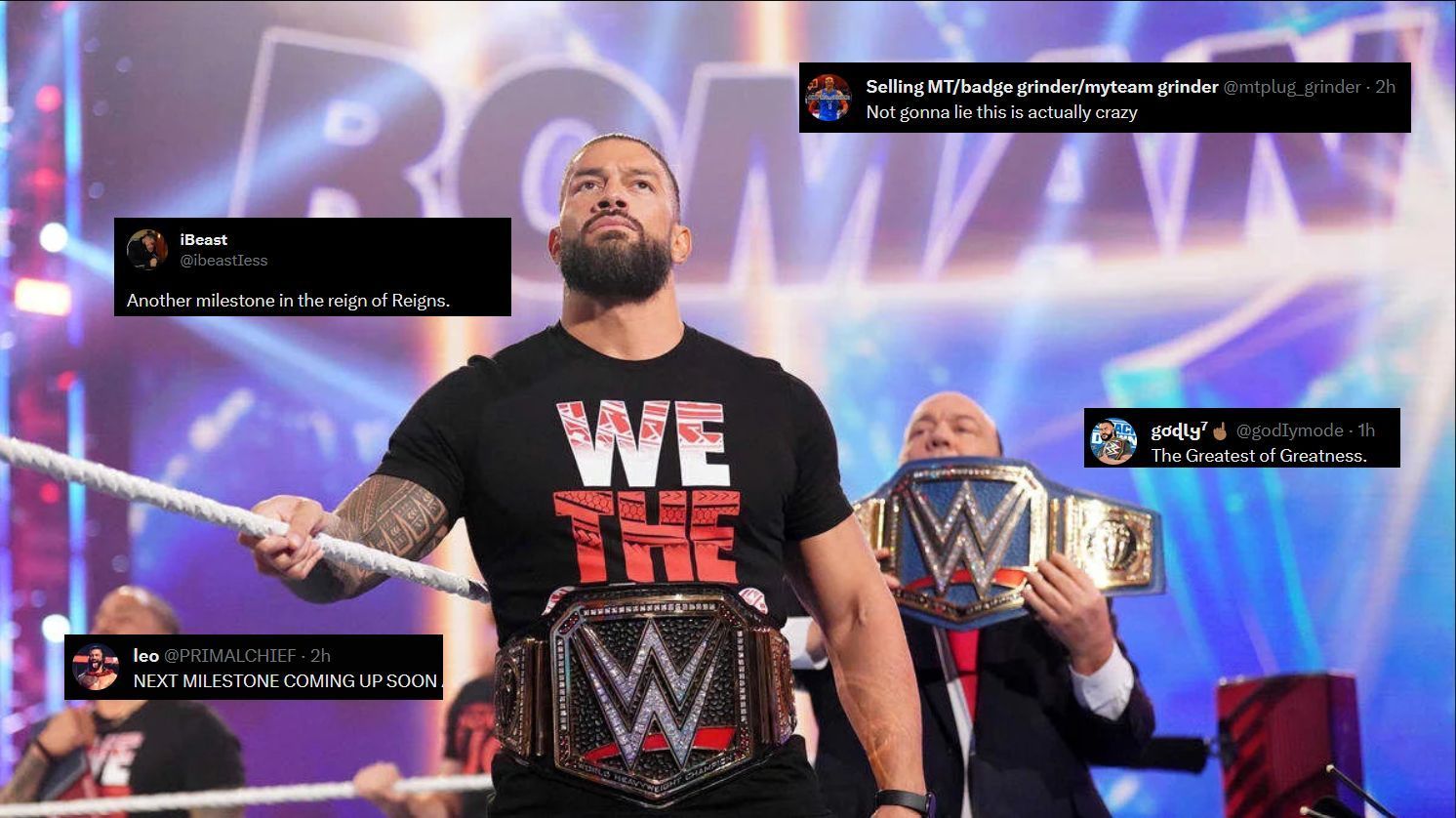 Roman Reigns is reaching new milestones in WWE.