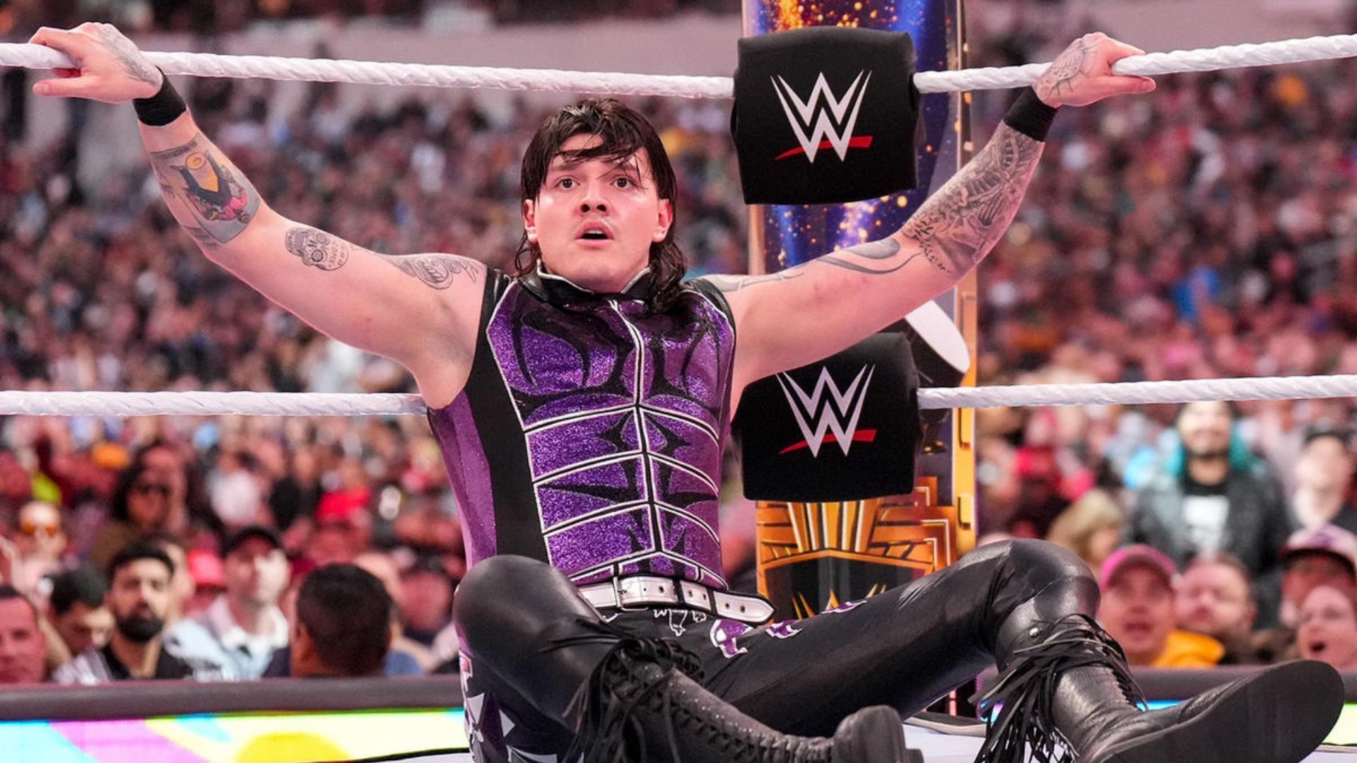 Dominik Mysterio at WrestleMania 39. Image Credits: wwe.com