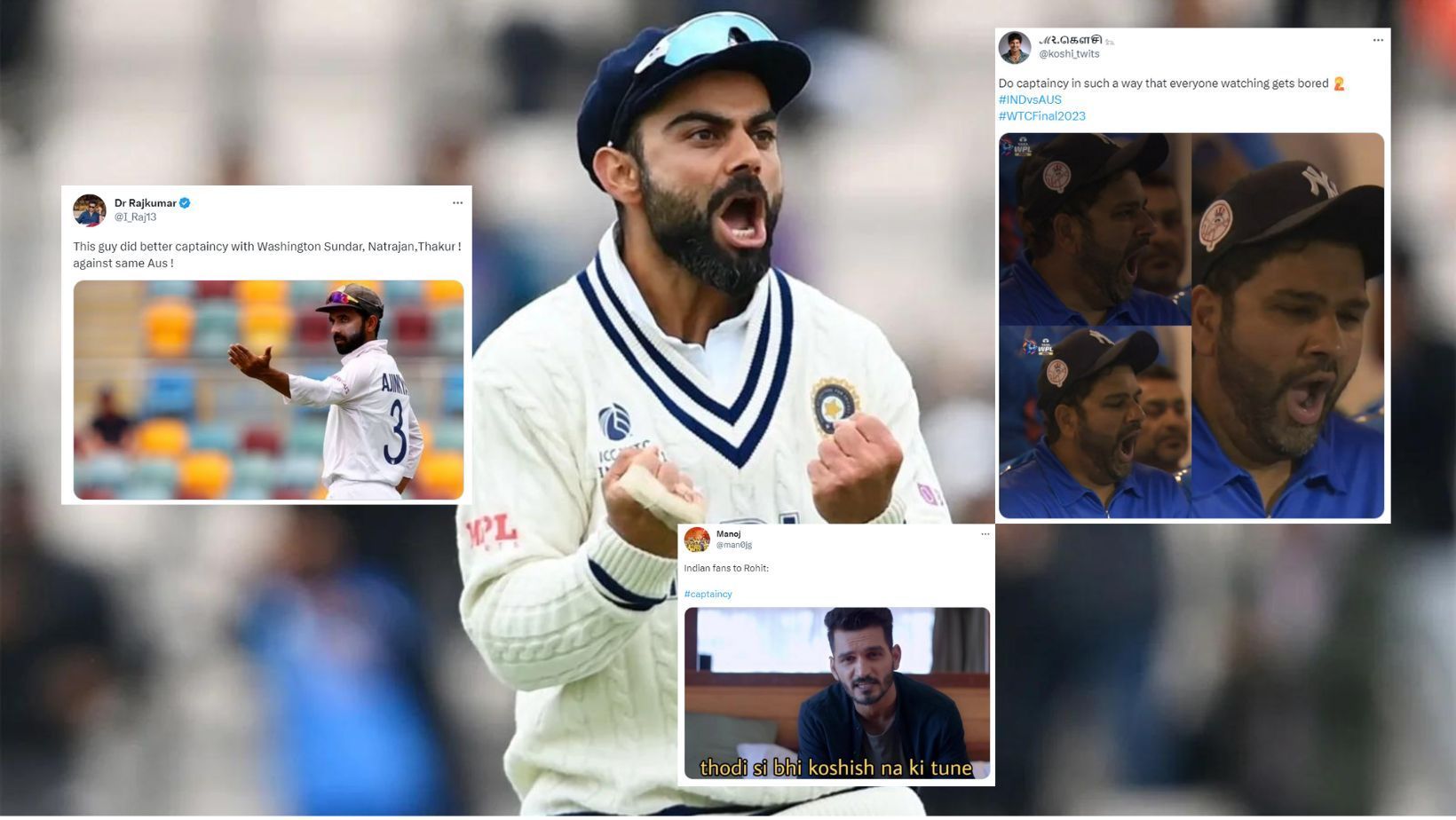 Twitter reactions to Rohit Sharma