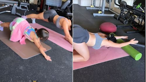 Cristiano Ronaldo's girfriend working out