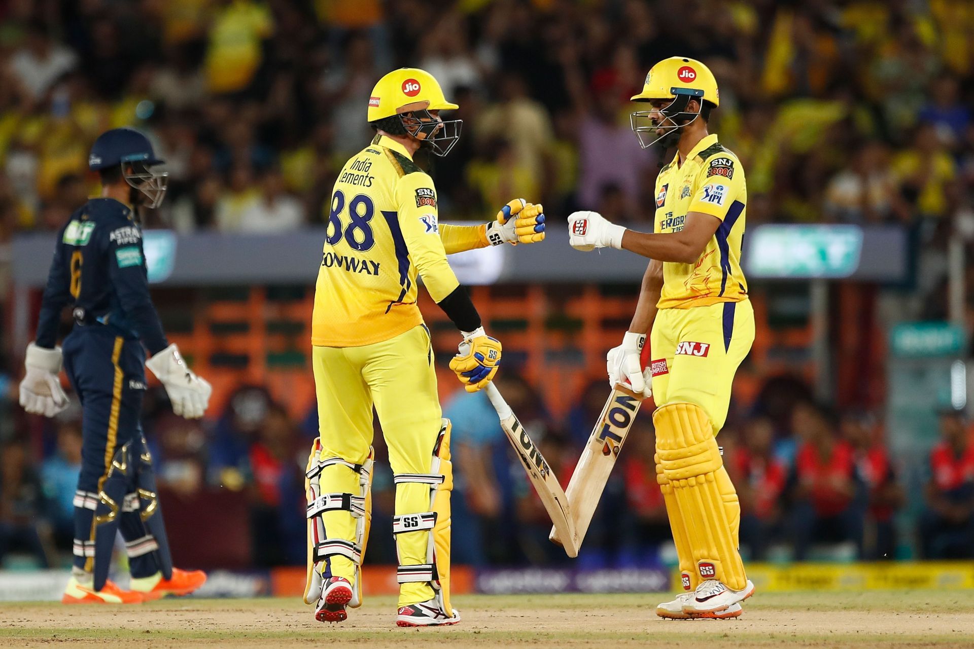 Devon Conway (left) with Ruturaj Gaikwad (Pic: Getty Images)