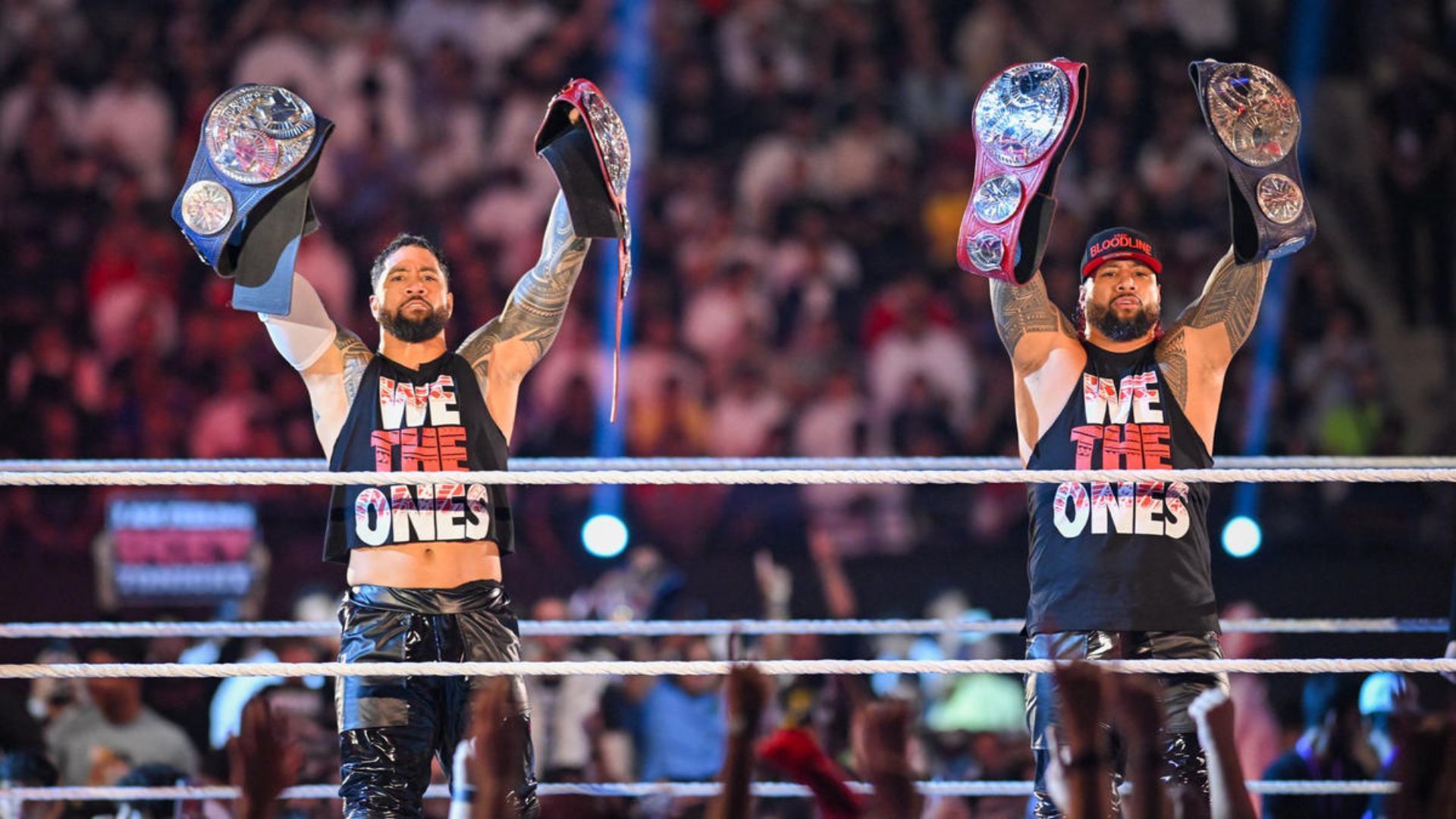 The Usos making their entrance. Image Credits: wwe.com 