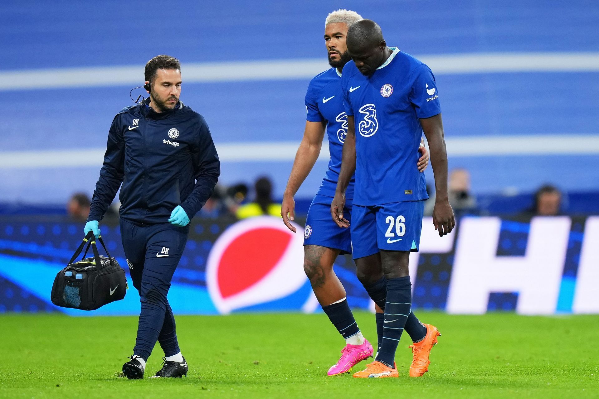 Koulibaly (right) lasted just a year at Stamford Bridge.