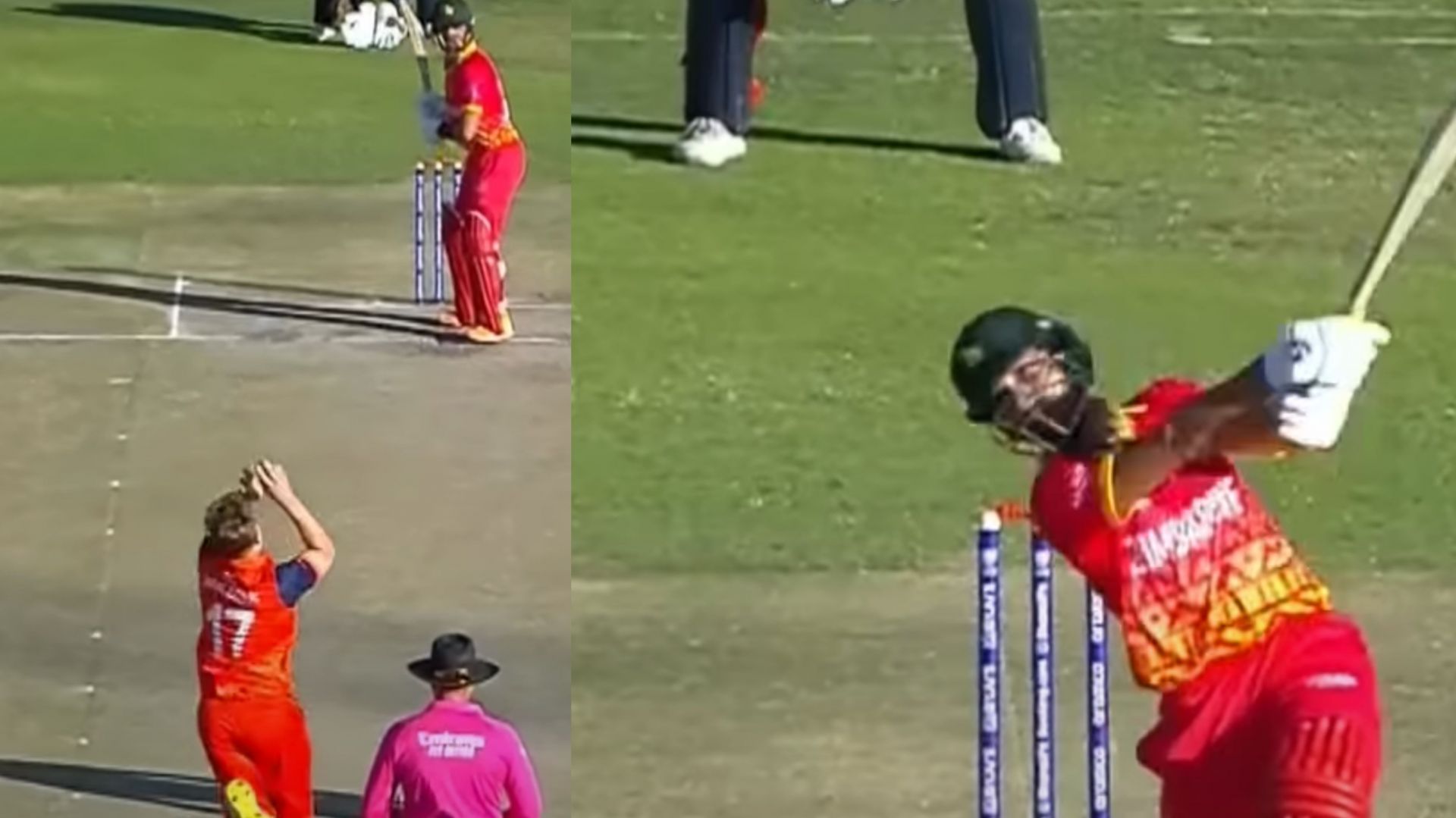 Sikandar Raza smacked the fastest ton by a Zimbabwe player (Image: ICC)