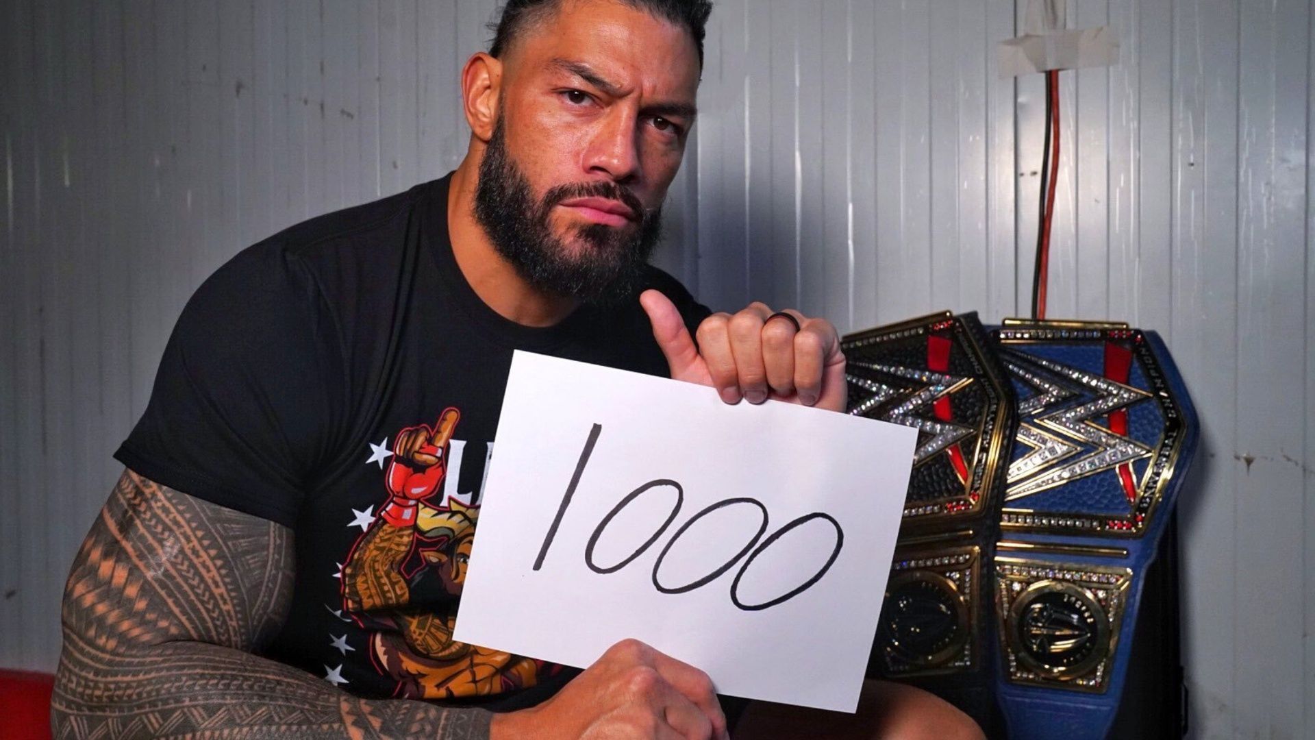 Roman Reigns hit 1,000 days as WWE Universal Champion at Night of Champions 2023.