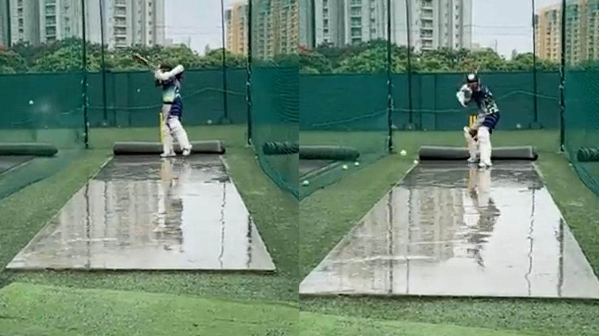 Mayank Agarwal showed no laziness in the rainy season (Image: Twitter)