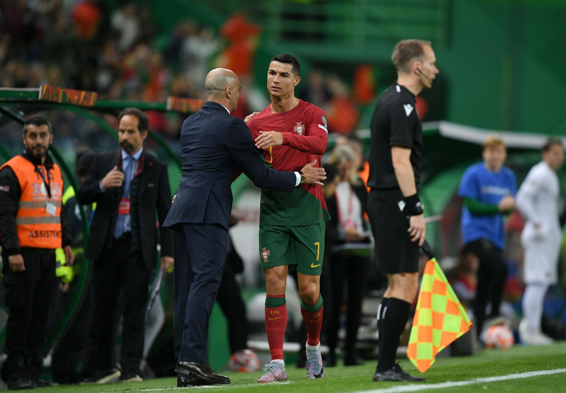 Roberto Martinez saluted Cristiano Ronaldo.