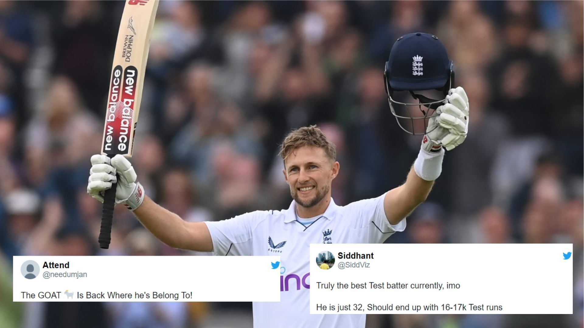 Joe Root replaced Marnus Labuschagne at the top after a fine performance in Edgbaston (P.C.:Twitter)