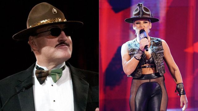 Sgt. Slaughter is not happy about Lacey Evans using the Cobra Clutch in ...