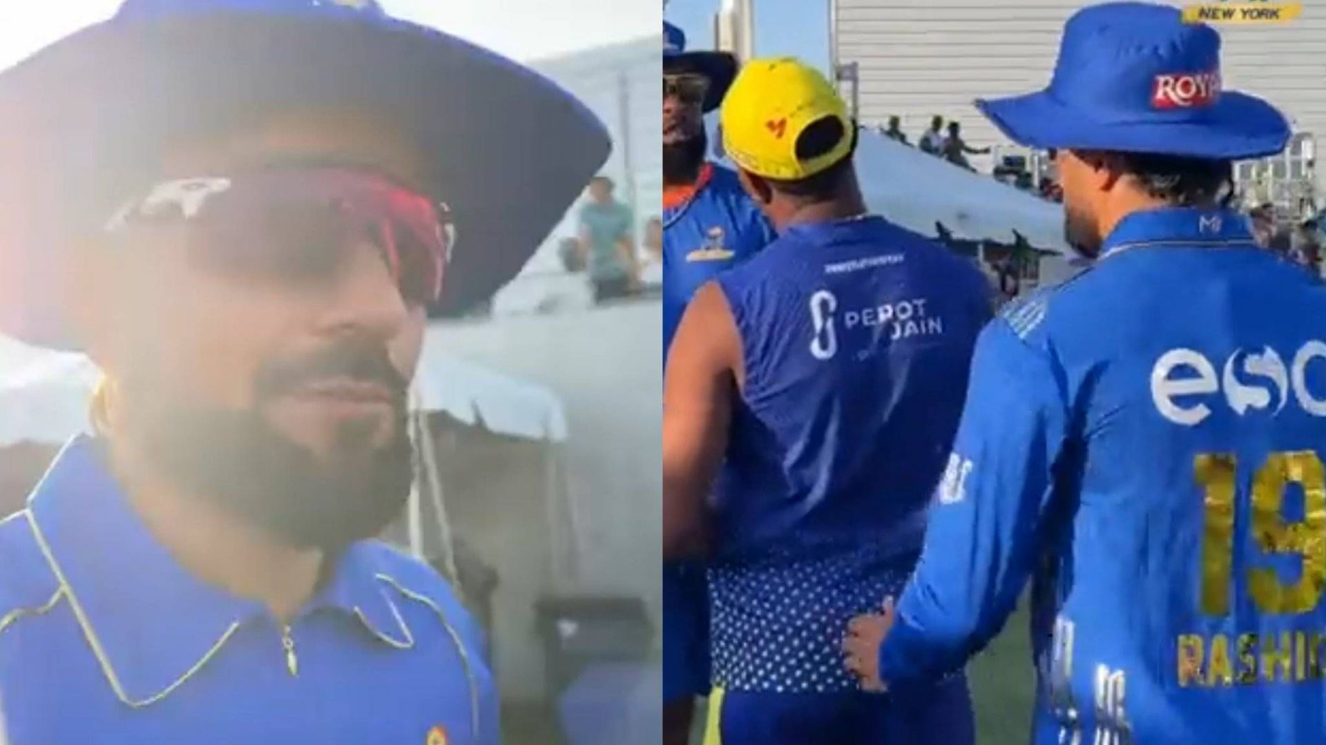 Rashid Khan decided to play a prank on DJ Bravo (Image: Twitter/MI New York)