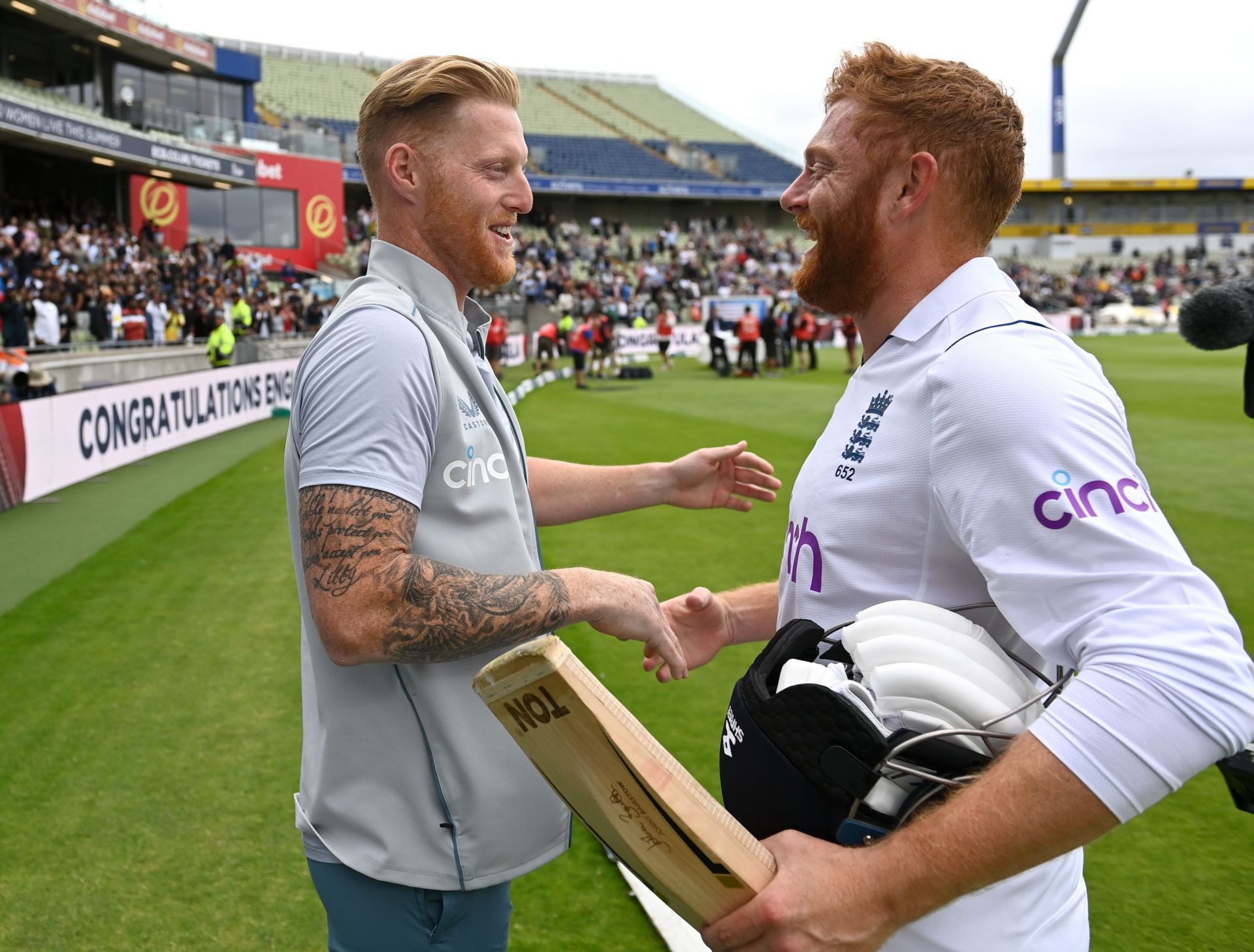 Ben Stokes and Jonny Bairstow. (Credits: Getty)