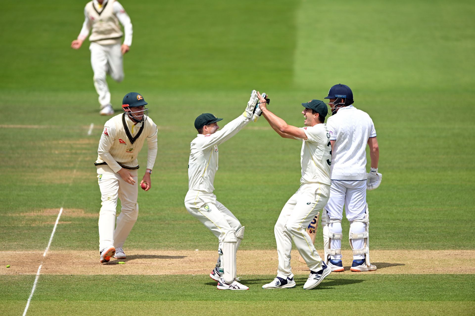 Jonny Bairstow wandered down the pitch before the ball was dead.