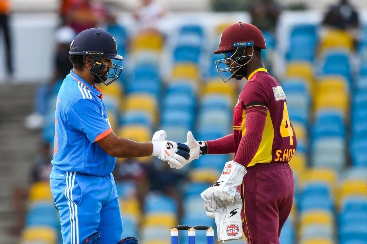 The two captains shaking hands after the game [Getty Images]