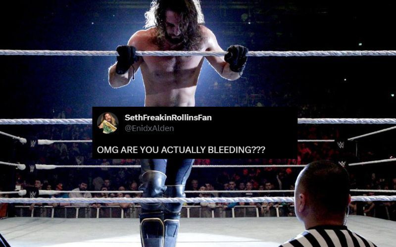 WWE fans react to Seth Rollins bleeding after title match against Finn Balor