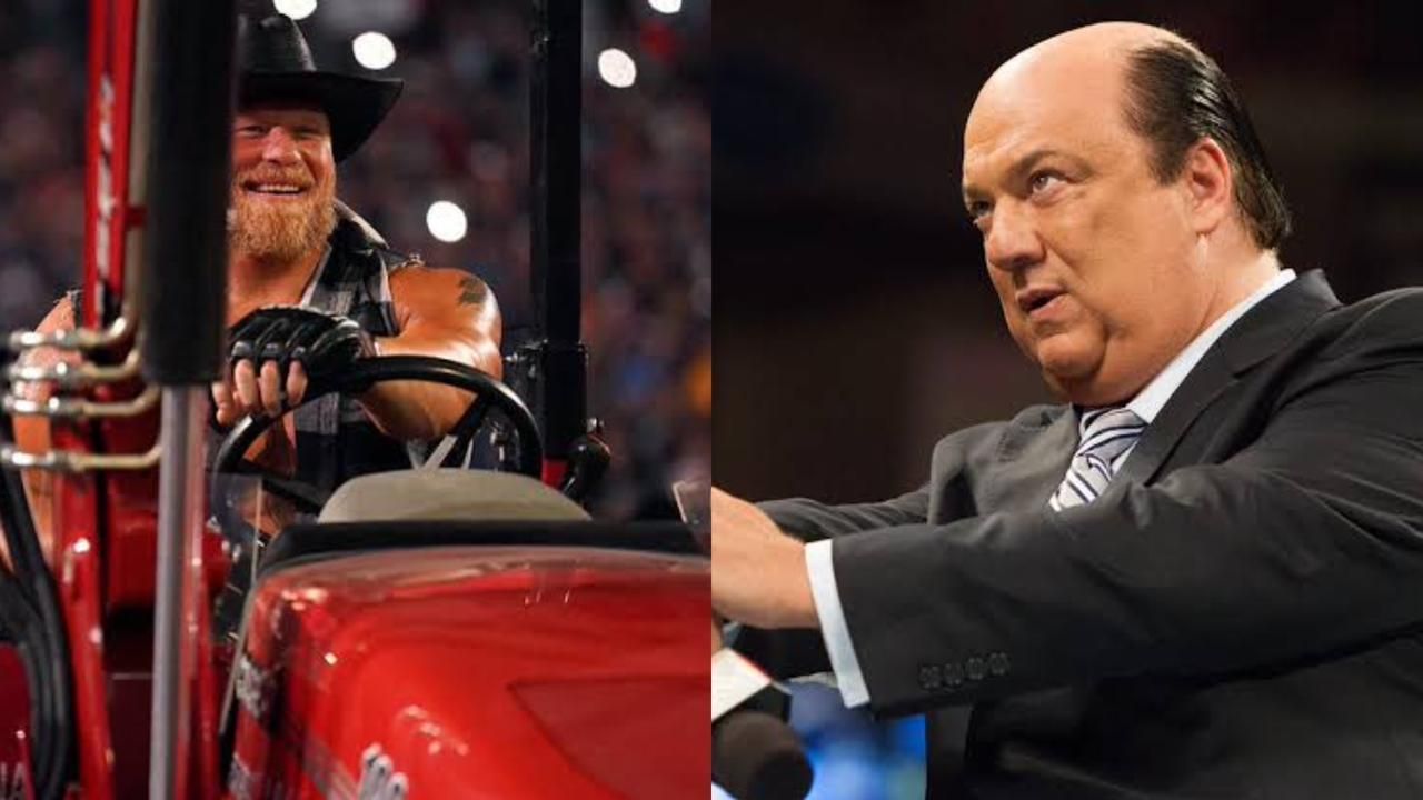 Brock Lesnar (left) and Paul Heyman (right)