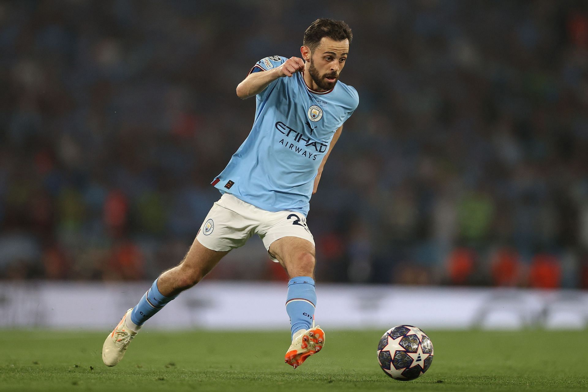 Bernardo Silva in action: FC Internazionale v Manchester City FC - UEFA Champions League Final 2022/23