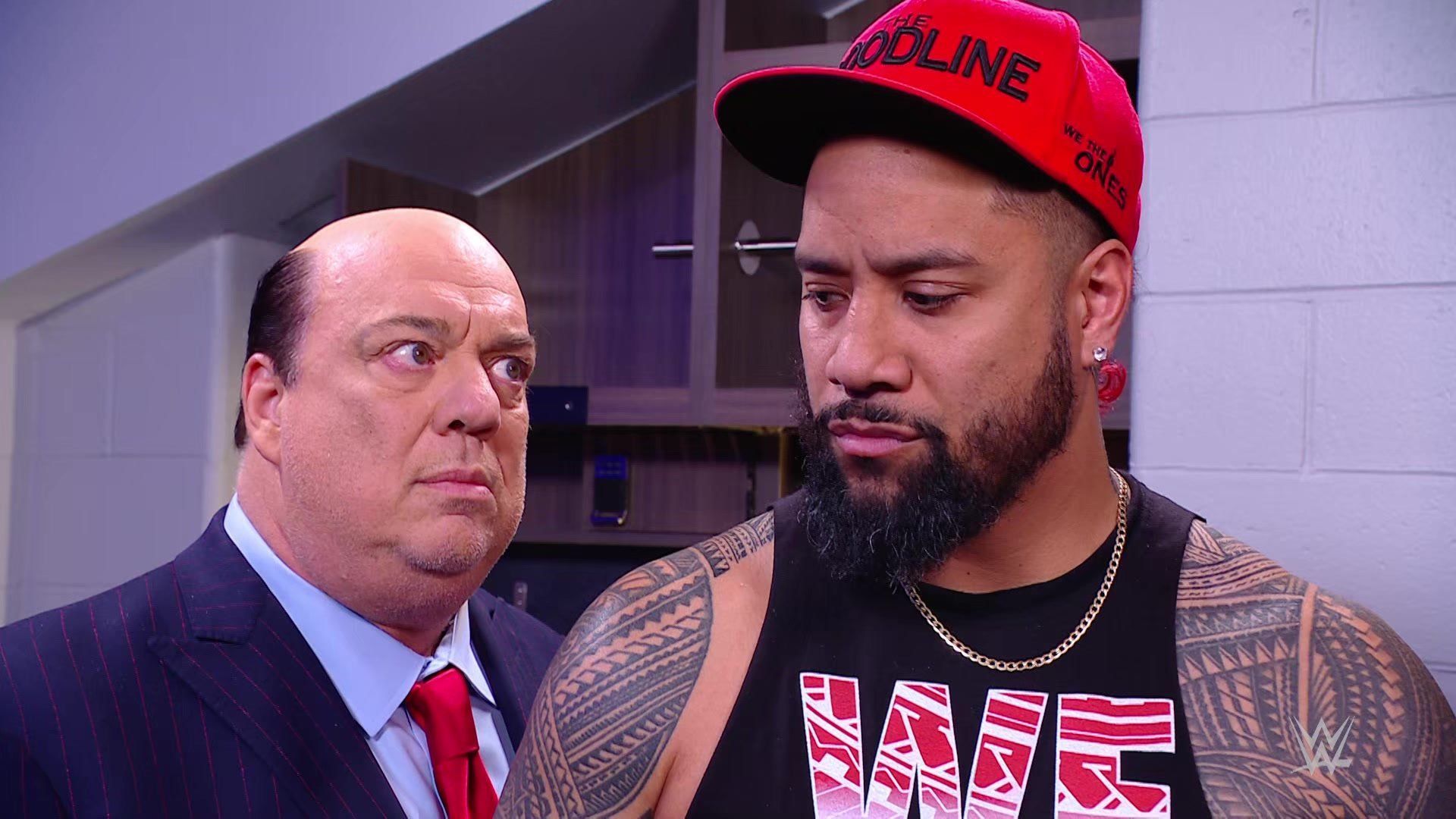 Jimmy Uso and Paul Heyman