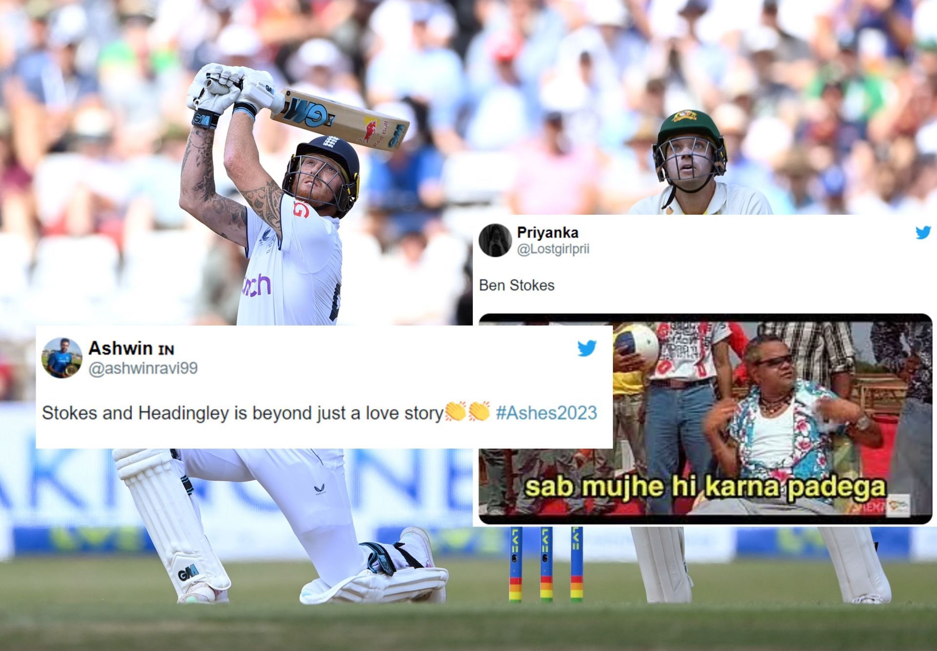 Fans heap praise on Ben Stokes for his 80-run knock on Friday. 