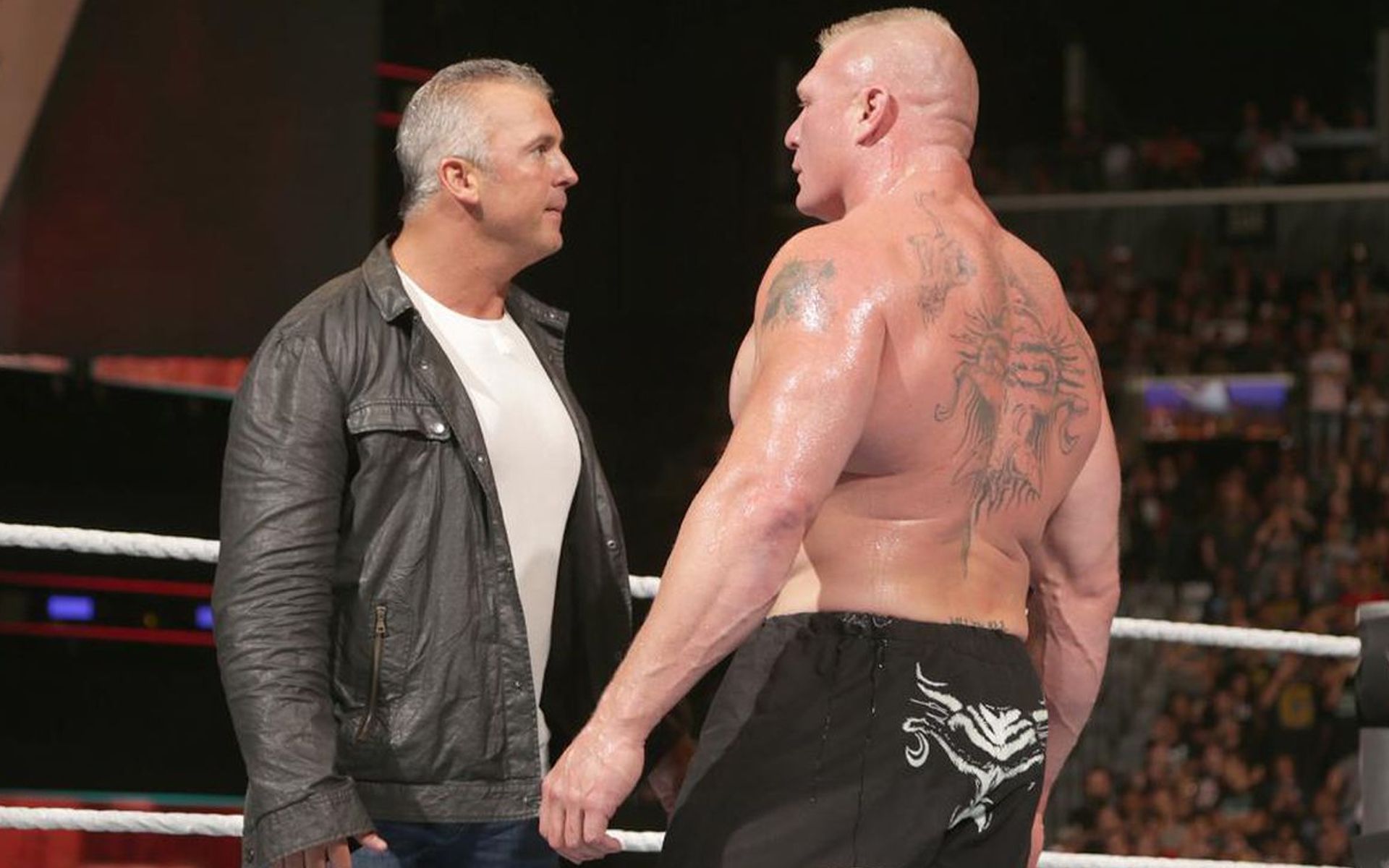 Brock Lesnar Shane Mcmahon confrontation at SummerSlam 2016