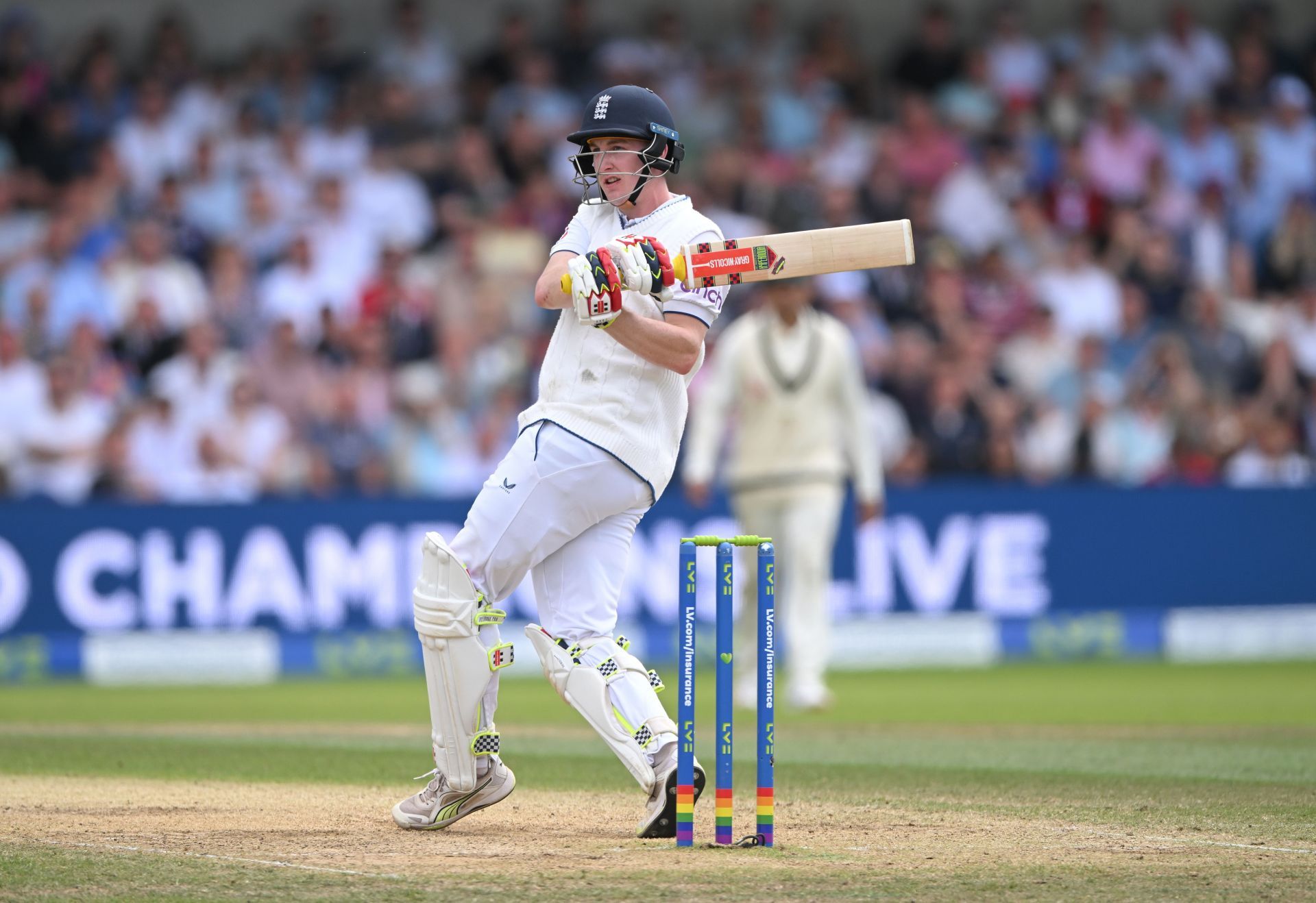 Harry Brook top-scored with 75 in England&rsquo;s chase of 251. (Pic: Getty Images)
