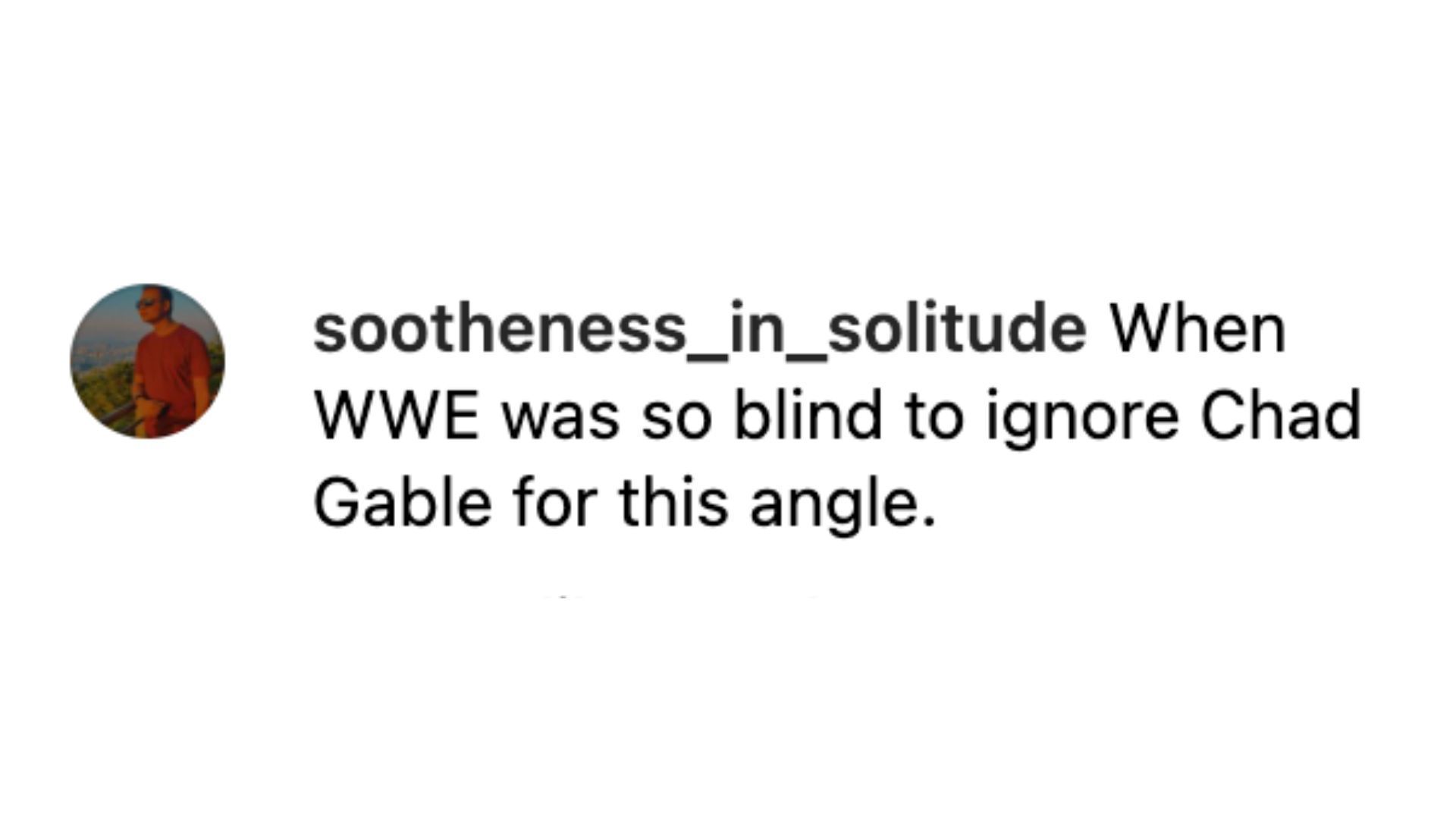 A wrestling fan notes that Chad Gable should have been named Angle&#039;s son.