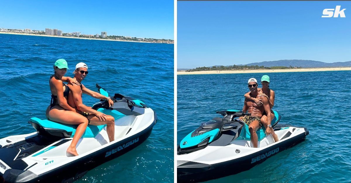 Cristiano Ronaldo and Georgina Rodriguez have been jet skiing in Portugal.