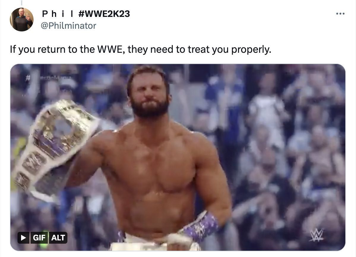 Wrestling fans demand Zack Ryder&#039;s return.