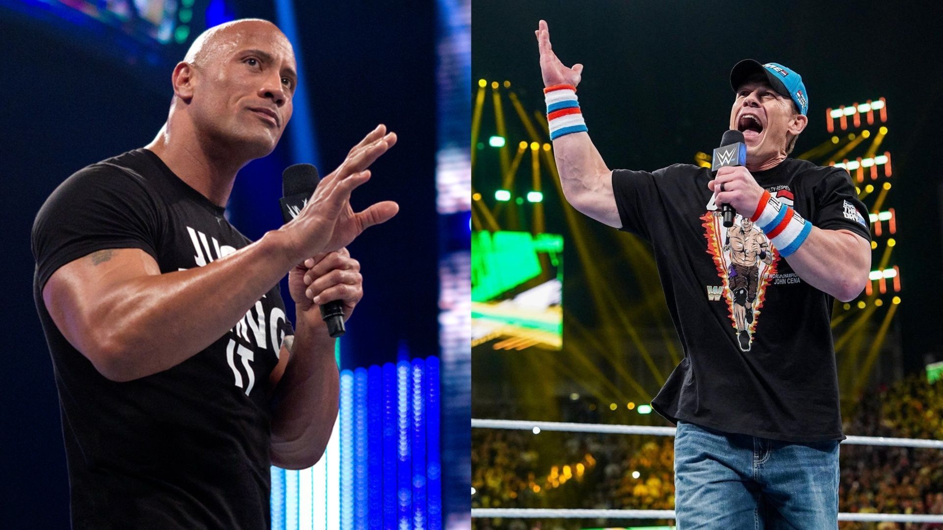 The Rock and John Cena are two of the biggest names in sports entertainment.