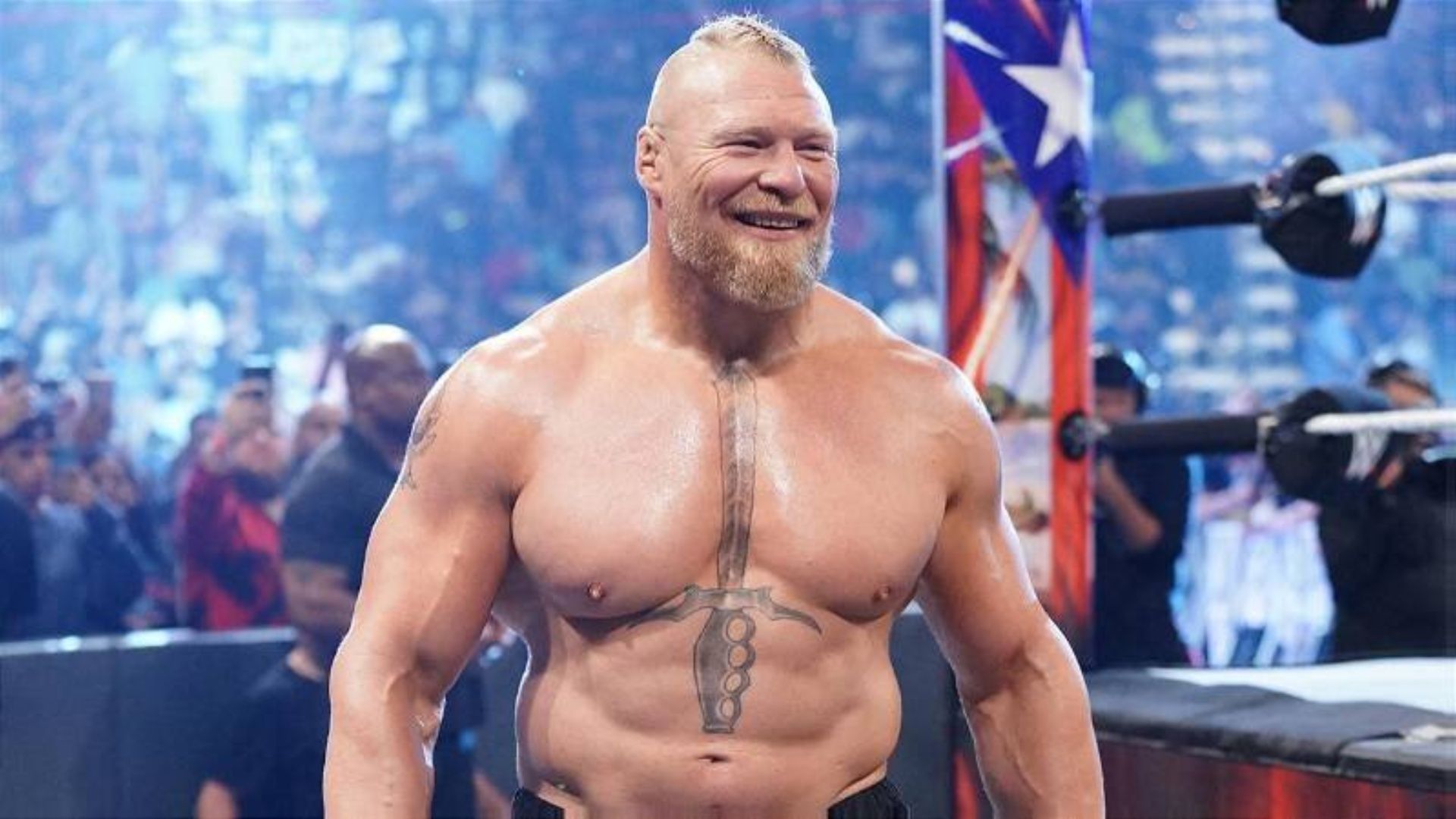 Brock Lesnar as seen at a WWE event.