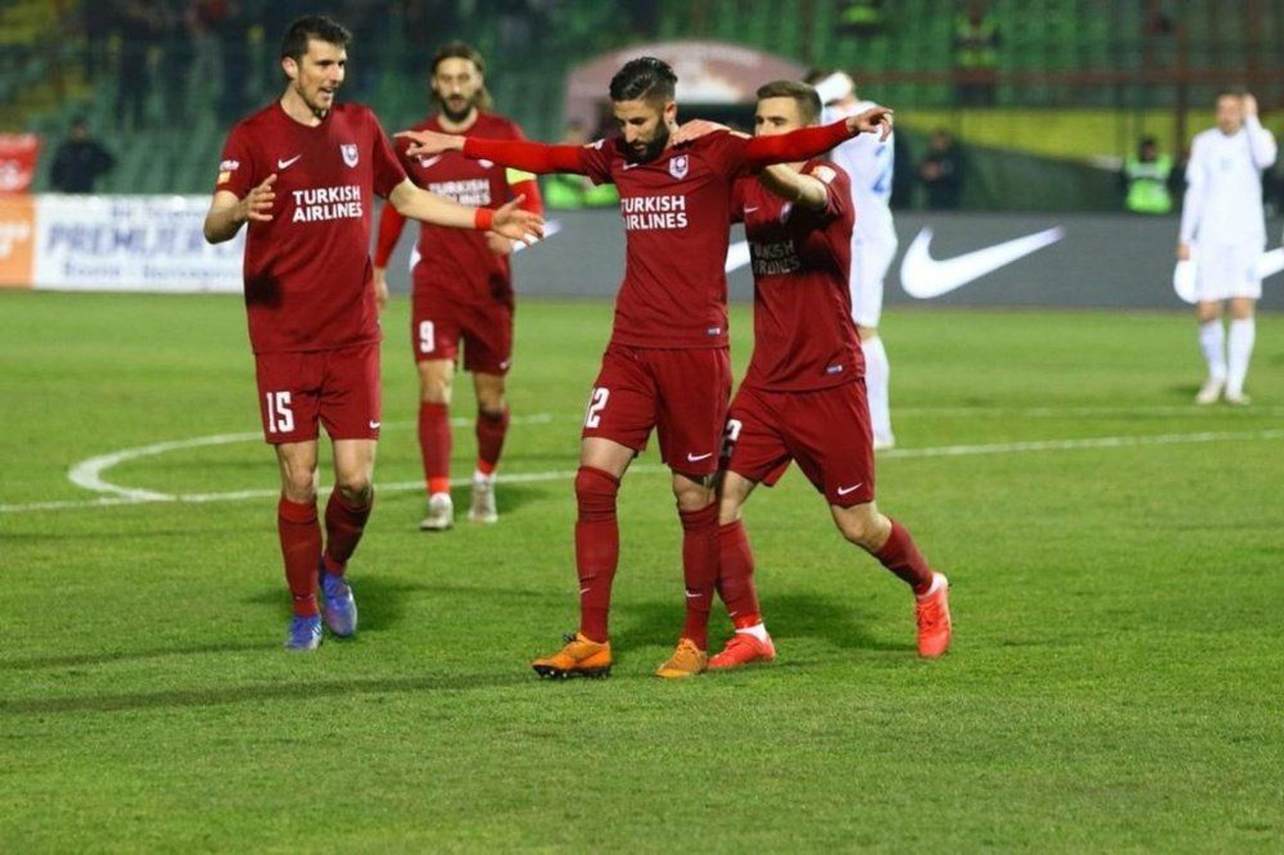 Sarajevo and Kutaisi drew 2-2 in the first leg 
