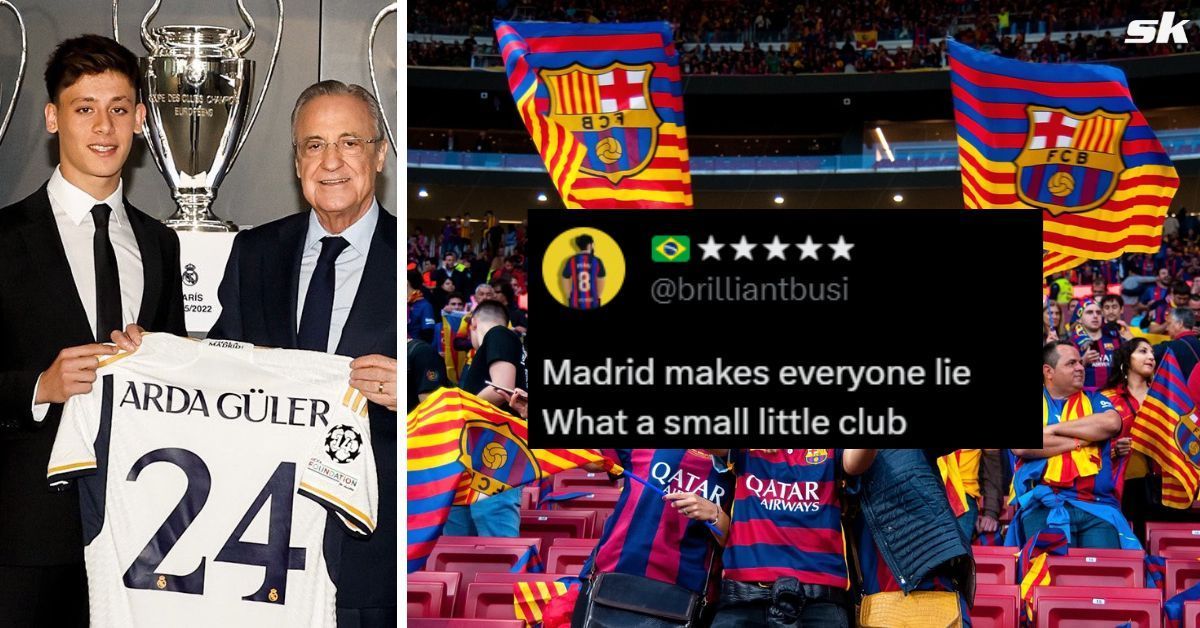Barcelona fans call out Read Madrid star Arda Guler for saying Cristiano Ronaldo is his idol
