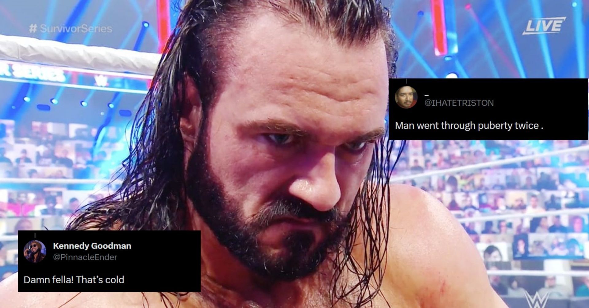 Drew McIntyre had a war of words with his friend in WWE.